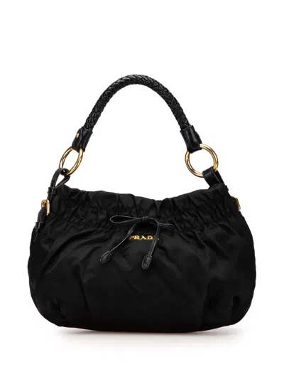 Pre-owned Prada 2000-2024 Tessuto Bow Handbag