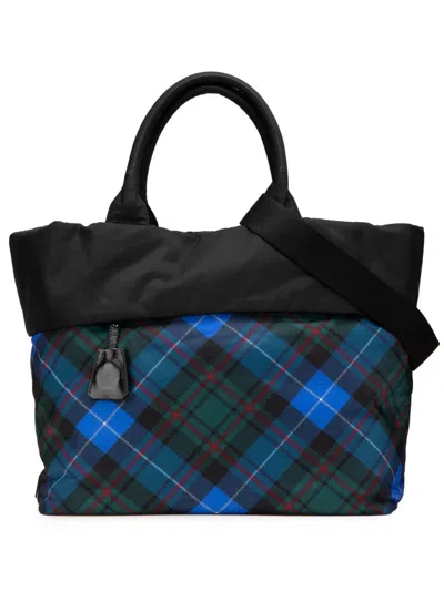 Pre-owned Prada 2000-2024 Tessuto Stampato Reversible Satchel