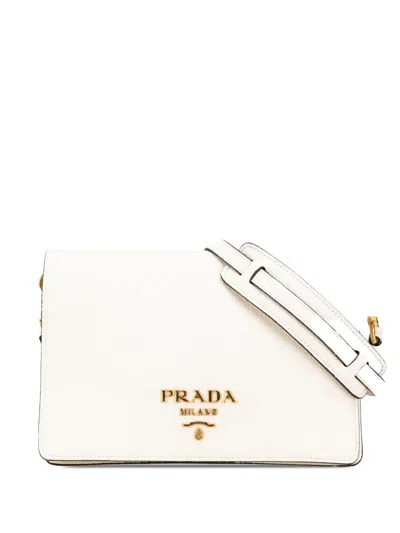 Pre-owned Prada 2000-2024 Vitello Daino Flap Crossbody Bag