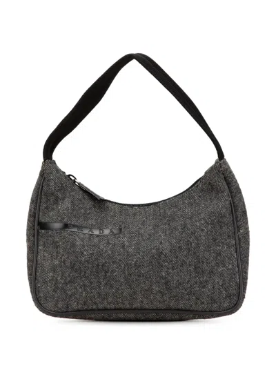 Pre-owned Prada 2000-2024 Wool Shoulder Bag