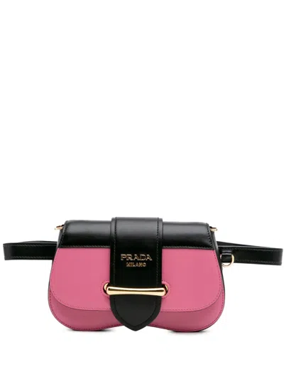 Pre-owned Prada 2000-2025 City Calf Sidonie Convertible Belt Bag