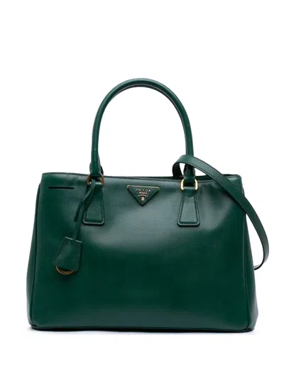 Pre-owned Prada 2000-2025 Medium Saffiano Lux Galleria Satchel