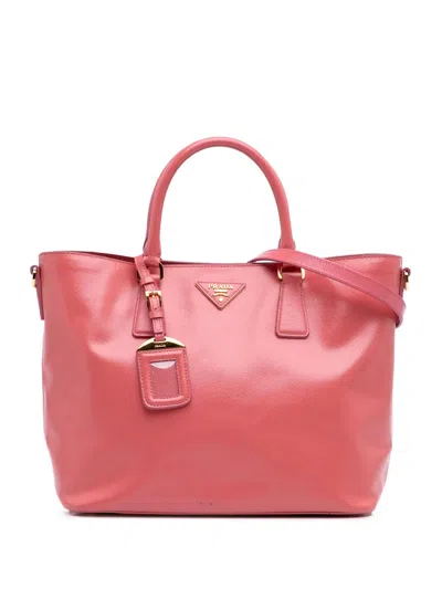 Pre-owned Prada 2000-2025 Saffiano Vernice Satchel