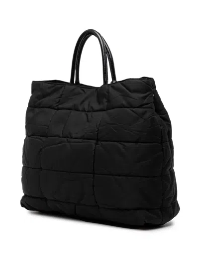 Pre-owned Prada 2000-2025 Tessuto Bomber Satchel In Black