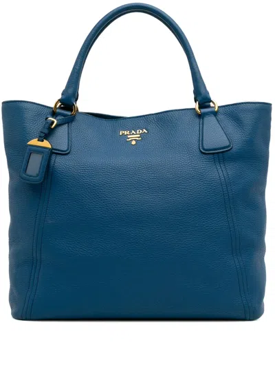 Pre-owned Prada 2000-2025 Vitello Daino Tote Bag