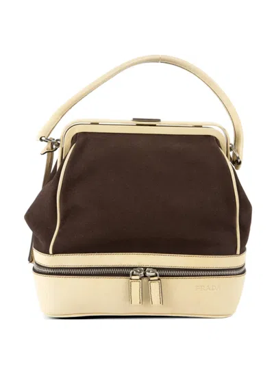 Pre-owned Prada 2000 Doctor Shoulder Bag In Brown