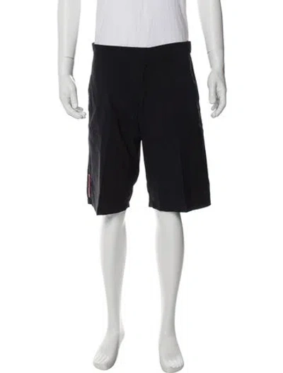 Pre-owned Prada 2000's Flat Front Shorts In Multi