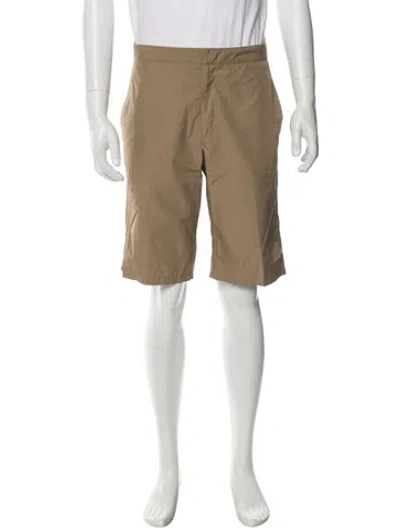 Pre-owned Prada 2000's Flat Front Shorts In Neutral
