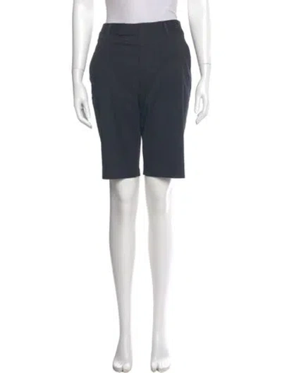 Pre-owned Prada 2000's Knee-length Shorts In Blue