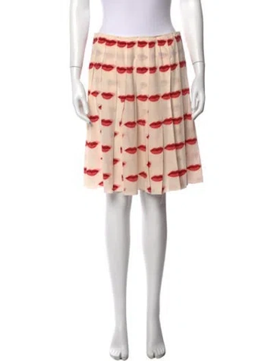Pre-owned Prada 2000 Mini Skirt In White