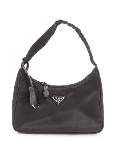 Pre-owned Prada 2000 Re-edition Shoulder Bag In Black