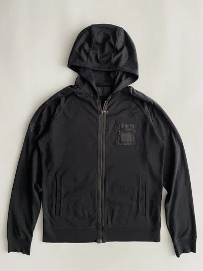 Pre-owned Prada 2000's Zip Hoodie In Black