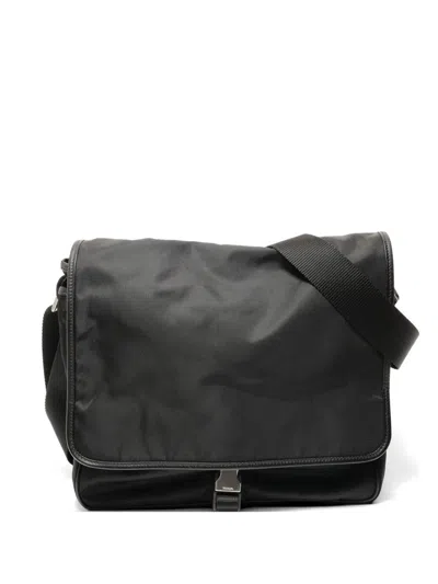Pre-owned Prada 2000-2010s Buckle Shoulder Bag In Black