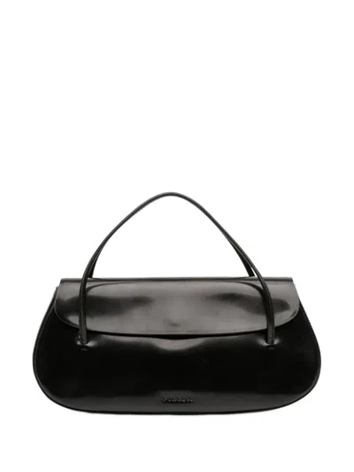 Pre-owned Prada 2000-2012 Spazzolato Flap Handbag In Black