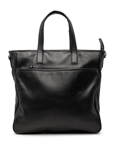 Pre-owned Prada 2000-2013 Leather Satchel In Black