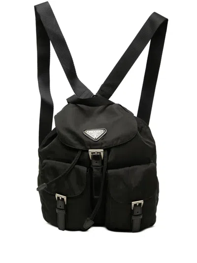 Pre-owned Prada 2000-2013 Tessuto Backpack In Black
