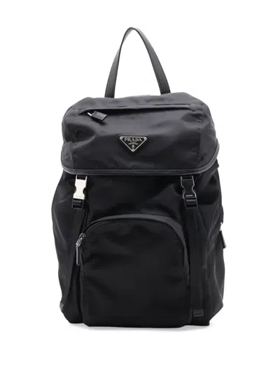 Pre-owned Prada 2000-2013 Tessuto Backpack In Black