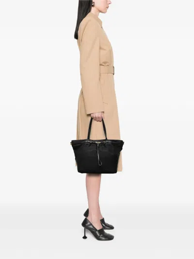 Pre-owned Prada 2000-2013 Tessuto Canapa Logo Satchel In Black
