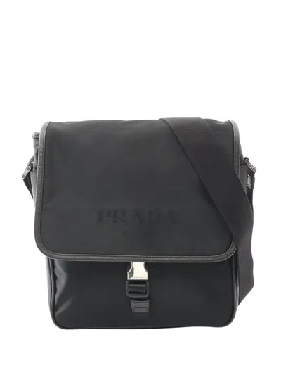 Pre-owned Prada 2000-2013 Tessuto Crossbody Bag In Black