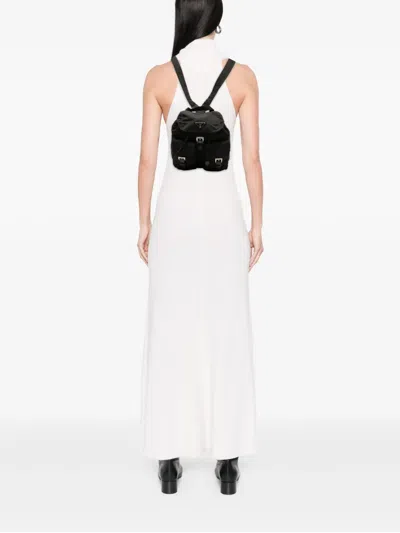 Pre-owned Prada 2000-2013 Tessuto Drawstring Backpack In Black