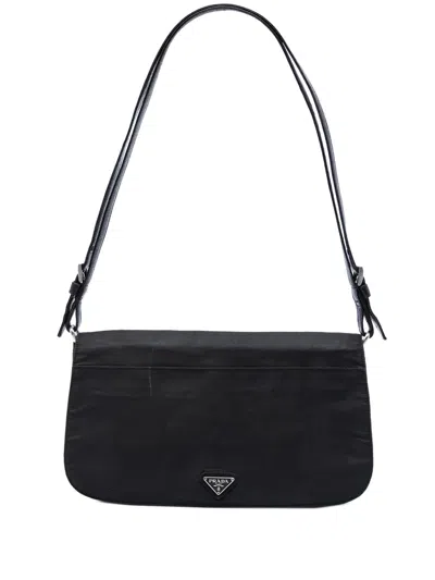 Pre-owned Prada 2000-2013 Tessuto Fap Shoulder Bag In Black