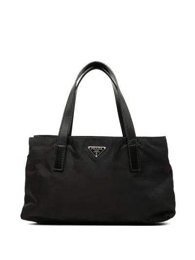 Pre-owned Prada 2000-2013 Tessuto Handbag In Black