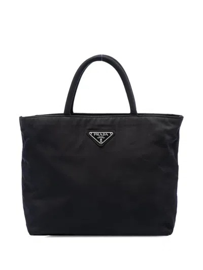 Pre-owned Prada 2000-2013 Tessuto Handbag In Black
