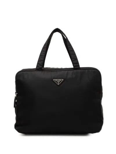 Pre-owned Prada 2000-2013 Tessuto Handbag In Black