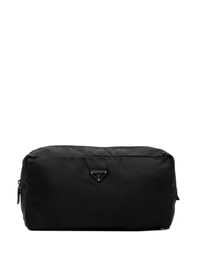 Pre-owned Prada 2000-2013 Tessuto Pouch In Black