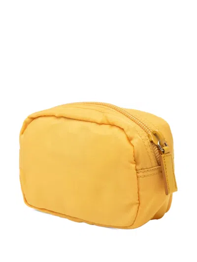 Pre-owned Prada 2000-2013 Tessuto Pouch In Yellow