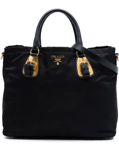 Pre-owned Prada 2000-2013 Tessuto Satchel In Black