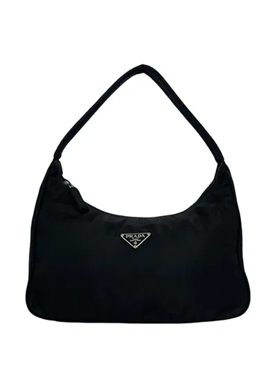Pre-owned Prada 2000-2013 Tessuto Shoulder Bag In Black