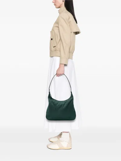Pre-owned Prada 2000-2013 Tessuto Shoulder Bag In Green