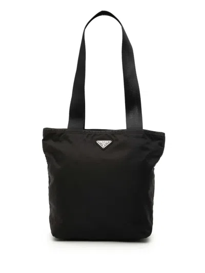 Pre-owned Prada 2000-2013 Tessuto Tote Bag In Black