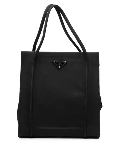 Pre-owned Prada 2000-2013 Tessuto Tote Bag In Black