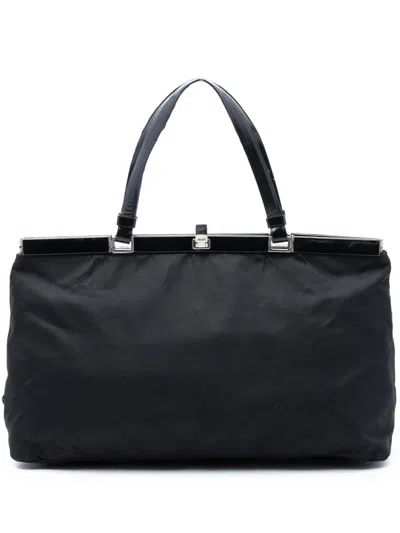 Pre-owned Prada 2000-2013 Tessuto Tote Bag In Black