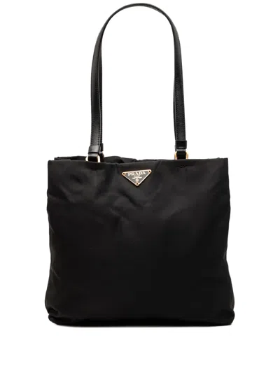 Pre-owned Prada 2000-2013 Tessuto Tote Bag In Black