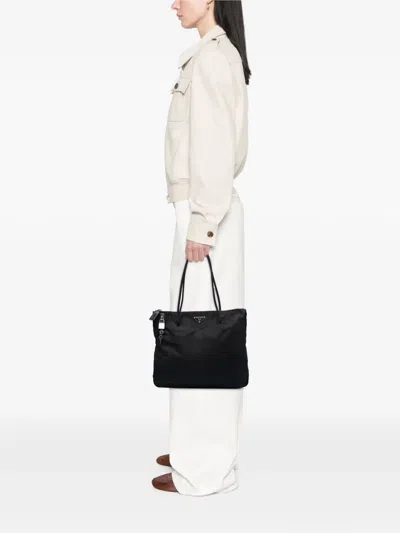 Pre-owned Prada 2000-2013 Tessuto Tote Bag In Black