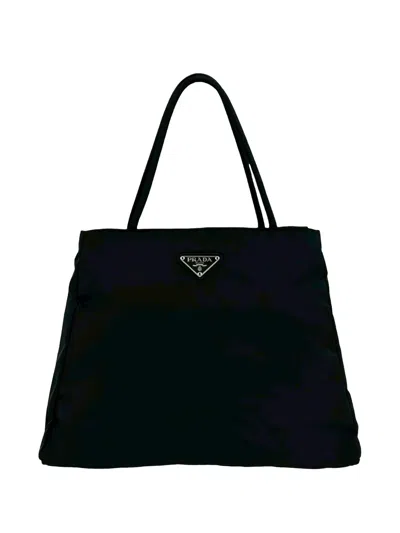 Pre-owned Prada 2000-2013 Tessuto Tote Bag In Black