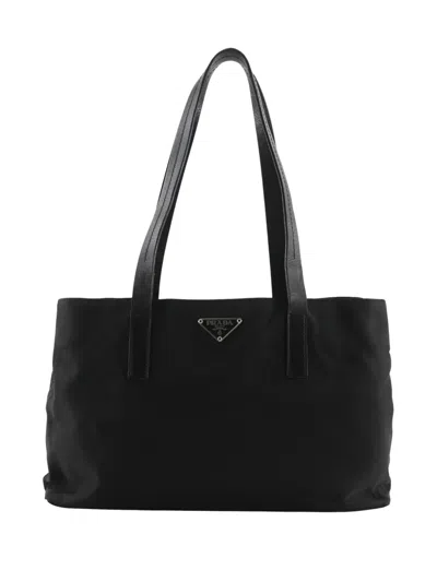 Pre-owned Prada 2000-2013 Tessuto Tote Bag In Black