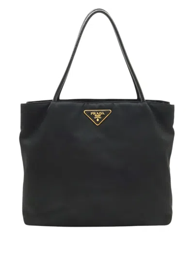 Pre-owned Prada 2000-2013 Tessuto Tote Bag In Black