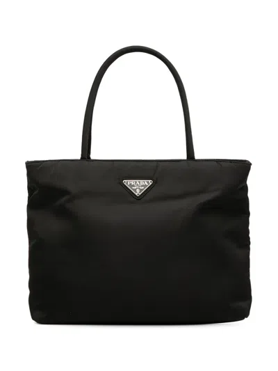 Pre-owned Prada 2000-2013 Tessuto Tote Bag In Black