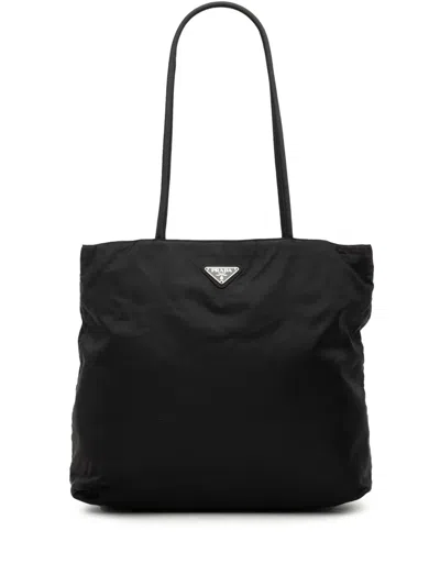 Pre-owned Prada 2000-2013 Tessuto Tote Bag In Black