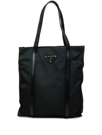 Pre-owned Prada 2000-2013 Tessuto Tote Bag In Black