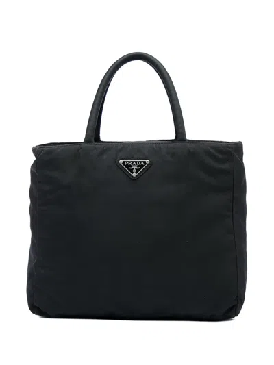 Pre-owned Prada 2000-2013 Tessuto Tote Bag In Black