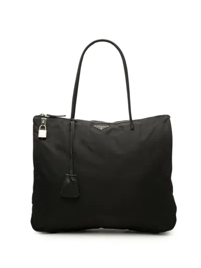 Pre-owned Prada 2000-2013 Tessuto Tote Bag In Black
