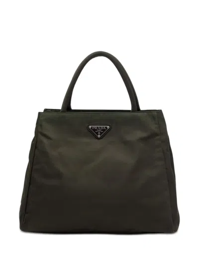 Pre-owned Prada 2000-2013 Tessuto Tote Bag In Brown