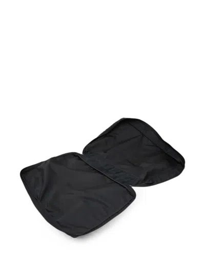 Pre-owned Prada 2000-2013 Tessuto Zip Top Portfolio Pouch In Black