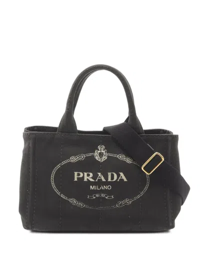 Pre-owned Prada 2000s Canapa Two-way Handbag