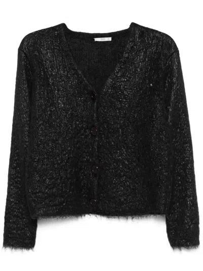 Pre-owned Prada 2000s Coated Cardigan In Grey